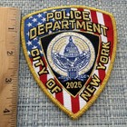 Nyc Police Dept Inauguration President Trump Vance 2025 Flag Patch New York City