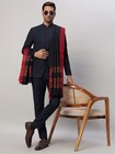 Indian Woven Pashmina Soft Wool 100  Cashmere Men s Scarf Shawl Wrap Stole Black