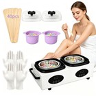 Dual Pot Digital Wax Warmer - 400ml  Temp Control  Hard soft Wax Heater  Full Bo
