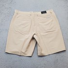 Dunning Golf Shorts Mens 38 Tan Player Fit Woven Performance Stretch Quick Dry