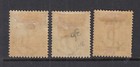 British Bechuanaland  40-42 Types I-iii  mint Hinged  Cv 72 00