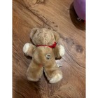 Vintage Eden Toys Brown Teddy Bear Plush Wind Up Key Red Ribbon Stuffed Animal