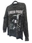 Linkin Park Long Sleeve Band Tee Distressed Black Size Small New
