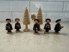 German Erzgebirge Choir People Buildings Painted Wood Toy Village Antique Lot 8