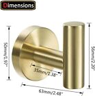 Nolimas 2 Pack Towel Hooks  Brushed Gold Sus304 Stainless Steel Coat Robe Hook