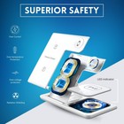 3in1 Fast Foldable Wireless Charger Dock Fr Apple Watch Air Pods Iphone 16 15 17