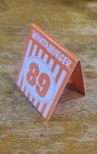 Individual Whataburger Restaurant Table Tent Numbers - Modern Glossy Number 89