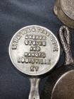 Lot Of    5    Vintage Advertising Miniature Cast Iron Skillets  Hand Hammered