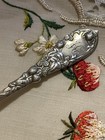 Antique Durgin Sterling Silver Strawberry Fork Monogram    h   
