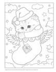 Santa s Kitty Helpers Holiday Coloring Book  design Originals  32 Cute    