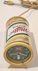 Vintage Miller High Life Table Top Desktop Clock Beer Can Shape  works 