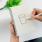 Blank Art Sketch Notebook Spiral Bound Soft Cover 50 Sheets Drawing Book