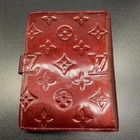 Louis Vuitton Vernis Monogram Agenda-pm Day Planner Notebook Cover Red Used
