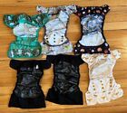 Lot Of 6 Snap Diaper Covers Smart Bottoms Lalabye Baby Euc One Size Fits Most
