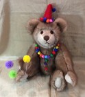 Real Fur Teddy Bear- Handmade  Fully Jointed And Glass Eyes
