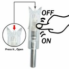 6 12pcs Lighted Nocks For Crossbow Bolts  300   7 62mm Inside Diameter Half Moon