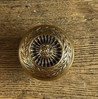 Pair Antique Cast Bronze Ornamental Doorknobs  C1900