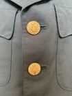 Vintage Us Army Green Service Dress Uniform Jacket Military Patches
