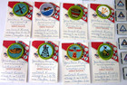 Vintage 1999 Boy Scout Merit Badges On Cards  Patches   Belt Loops