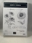 Simply Zinnia Stamp Set   Dies Stampin Up Flower Gratitude Thanks 2508