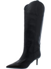 I n c  Women s Hayleigh Faux Leather Knee-high Boots Black Size 8 M New