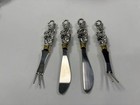 Arthur Court Grape Cracker Holder W  4 Cheese Spreaders Forks Box Serving Set