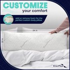 Adjustable Body Pillow-54x20 In Shredded Memory Foam For Side Sleepers pregnancy