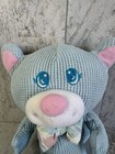 Vtg Cat Fisher-price Cozies Blue Kitty Thermal Waffle Weave 10  Plush Lovey 1994