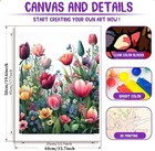 Flowers Paint By Numbers Kit For Adults - Paint By Number On Canvas Without Fram