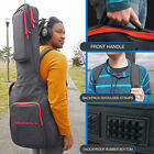 Rockville Egb25-rd Padded Electric Guitar Gig Bag With Neck Pad   Secure Strap