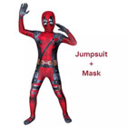 Deadpool Kids Costume For Boys Marvel Superhero Halloween Cosplay Boy Mask Suit