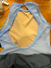 Mariia Crown 1512 Mesh Open Back Ballet Leotard Women s Size Xla Gray Blue