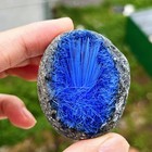 Rare Blue Magnetite Quartz Clusters Rough Stone Goethite Mineral Geode Specimens