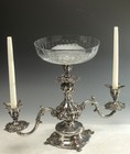 Antique Reed And Barton Epergne Candelabra Silver Plate 165 Perfect     