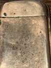 Antique 1900s Vesta Brass Match Holder Safe Case W Hinged Lid