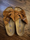 Birkenstock Lugano Sandal Soft Footbed Suede Mink Size  Us 11-11 5 eu 42