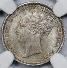 1886 Great Britain Silver Maundy 3p Threepence Ngc Ms 64