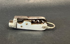 19c Antique Doctors  Miniature Pocket Knife 1 3   Multi Tool Corkscrew Mop Grips