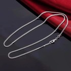 Unisex 925 Sterling Silver Chain Necklace     16-30 Inches  2mm Jewelry Gift