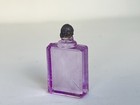 Czech Amethyst Glass Perfume Bottle W Original Stopper 1920s Antique