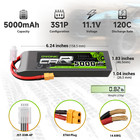 2x Ovonic 11 1v 120c 3s 5000mah Lipo Battery Xt60-trx For Rc Car Buggy Plane Jet