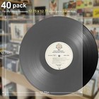 40 Pack Vinyl Sleeves  12 75  X 12 75  Vinyl Record Sleeves Clear Plastic  Outer