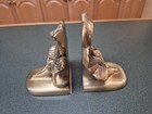 Vintage Pair Brass Bookends Pinecone Branch Philadelphia Mfg Co Pmc86 Exc