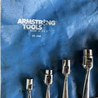 Vintage Armstrong Tools Flex Head Swivel Wrench 29-344 Set Of 7 Usa 3 4-3 8