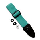 Adjustable Guitar Strap 2  Teal For Electric acoustic W  Pick   Locks