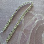 Silver Rhinestone Bridal Sash Wedding Belt Crystal Jewel White Formal Fairycore