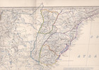 1861 Double-page Antique Map -  south America  - Southern Sheet - Keith Johnston