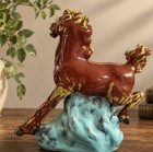 Vintage Chinese Tang Style Sancai Glazed Pottery Galloping Horse Statue 14   