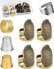 Thimbles For Hand Sewing  8 Pcs Sewing Thimble Kit  Metal Finger Protectors  Thi
