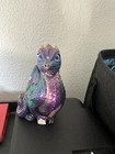 Fantasy Dragon Figurine Statue Collectible - Purple   Green Dragon Theme